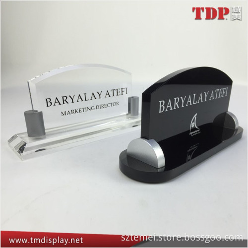 Custom New Design Acrylic Table Tent Desktop Sign Holder Manufacture,Acrylic sign display stand for wholesale